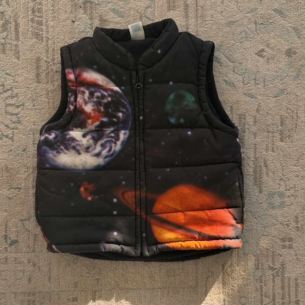 Space-Themed Puffer Vest